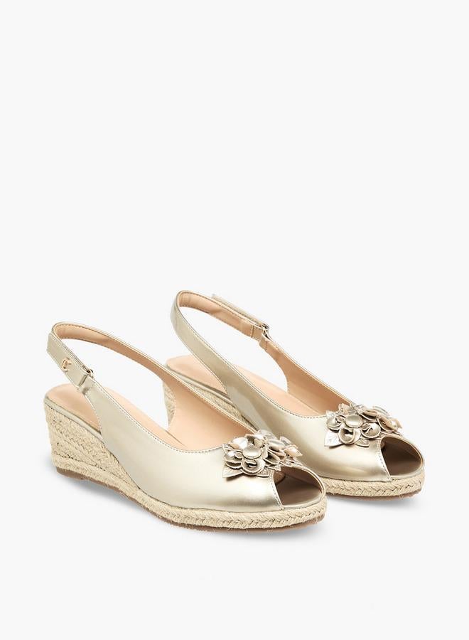 Le Confort Women Wedge Heel Peep Toe Sandals - Image 1