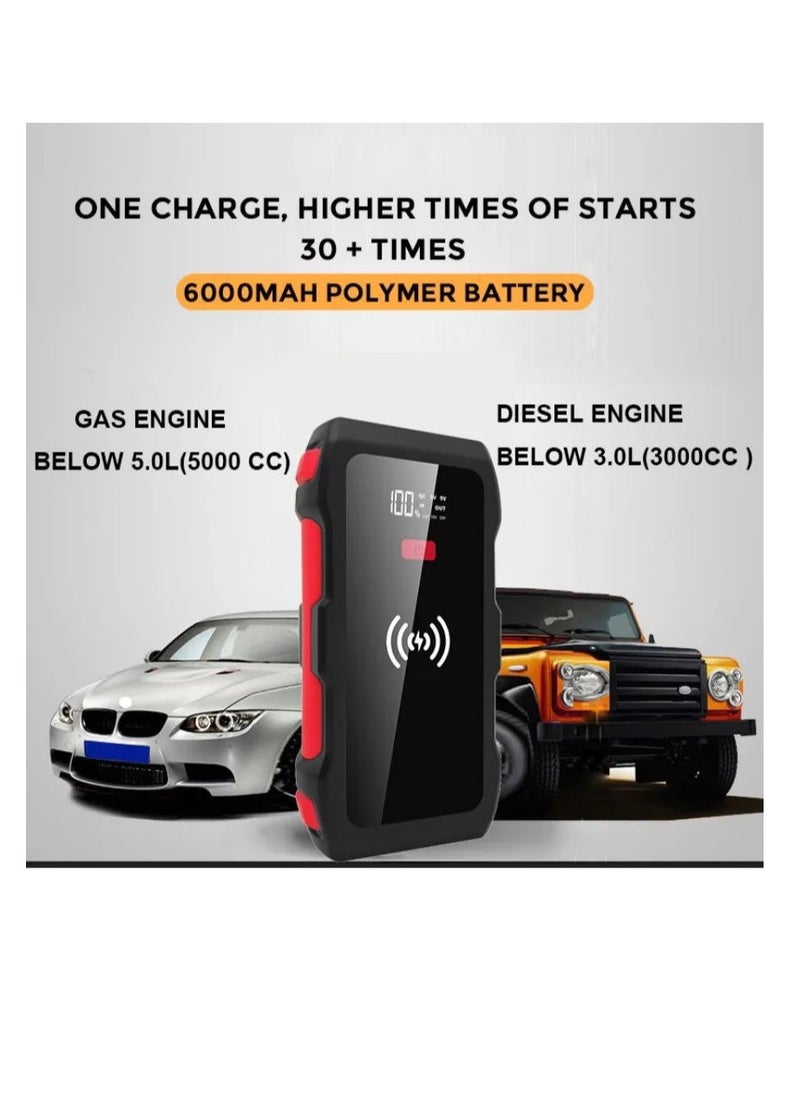 Generic - Power Bank 12,000 mAh, Wireless, With Flashlight, wireless Charging, Cables To Charge The Mobile Phone, And a Cable To Charge The Car - Image 1