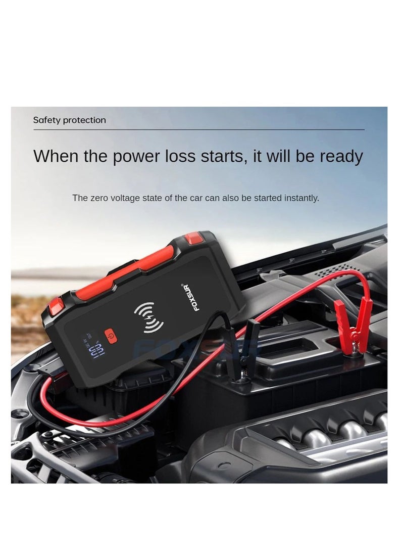 Generic - Power Bank 12,000 mAh, Wireless, With Flashlight, wireless Charging, Cables To Charge The Mobile Phone, And a Cable To Charge The Car - Image 1