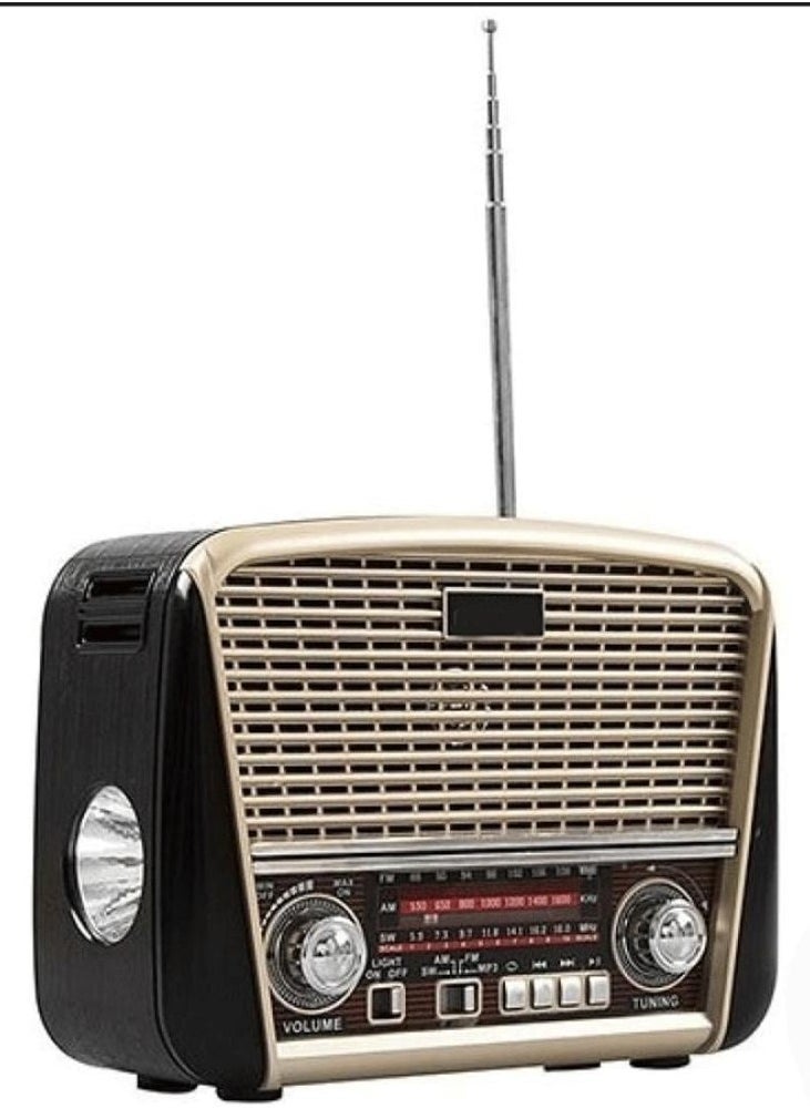Denx Rechargeable Radio, Portable Radio Am Fm Transistor With Best Sound, Solar/Battery Operated Radio, Support Tf Card/Usb Playing  - Image 5