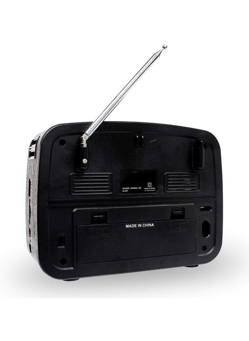Denx Rechargeable Radio, Portable Radio Am Fm Transistor With Best Sound, Solar/Battery Operated Radio, Support Tf Card/Usb Playing  - Image 4