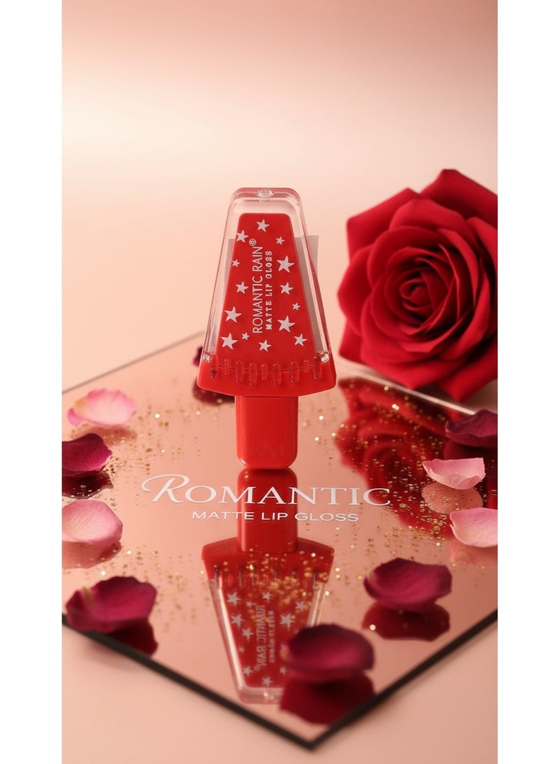 Romantic Waterproof Matte Lip Gloss | Hydrating | Red Velvet Finish - Image 1