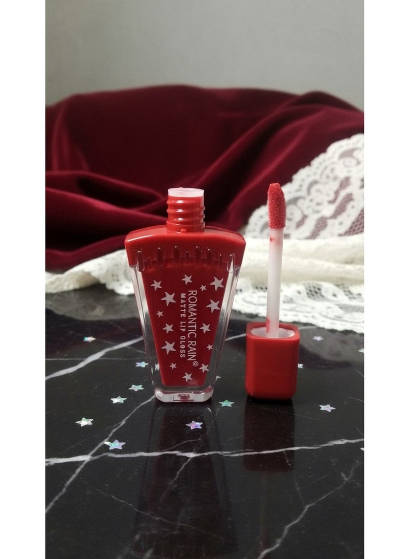 Romantic Waterproof Matte Lip Gloss | Hydrating | Red Velvet Finish - Image 3