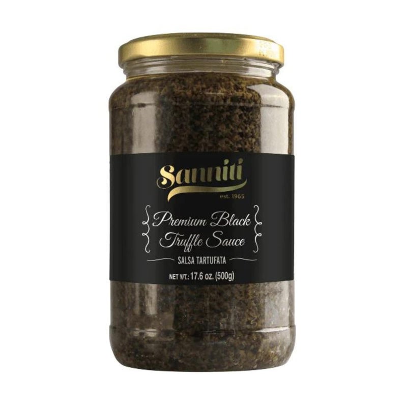 Sanniti Italian Premium Black Truffle Sauce Salsa Tartufata, 17.6 oz (500g) - Image 1