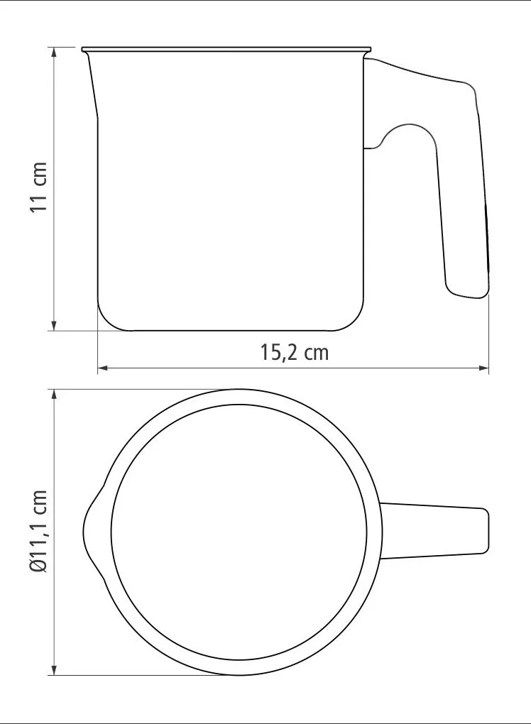 TRAMONTINA Tramontina Paris Texture 10cm 0.8L Graphite Aluminum Multipurpose Boiler with Interior and Exterior Starflon Max Lead PFOA Free Nonstick Coating