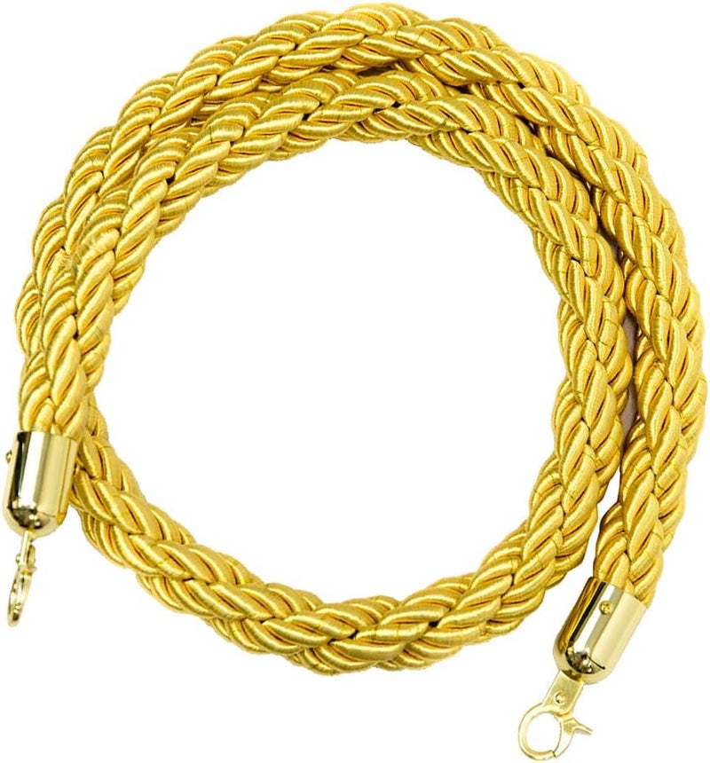 klarako حبل التحكم في الحشود klarakoBarrier مع خطافات، 5 قدم/7 قدم/10 قدم، 6 ألوان متاحة klarakoYellow، 2م - Image 5