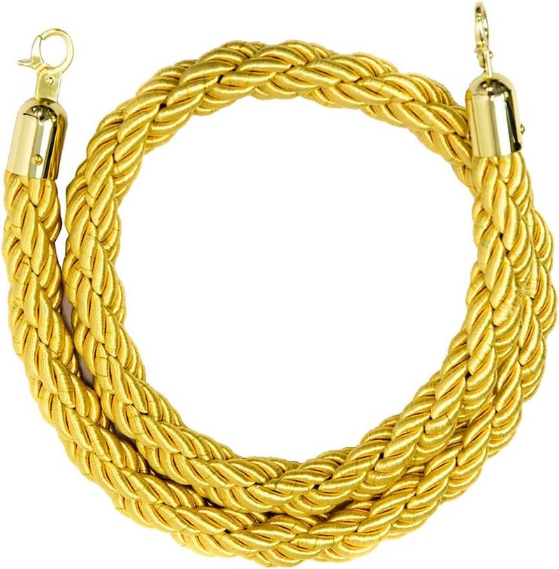 klarako حبل التحكم في الحشود klarakoBarrier مع خطافات، 5 قدم/7 قدم/10 قدم، 6 ألوان متاحة klarakoYellow، 2م - Image 3