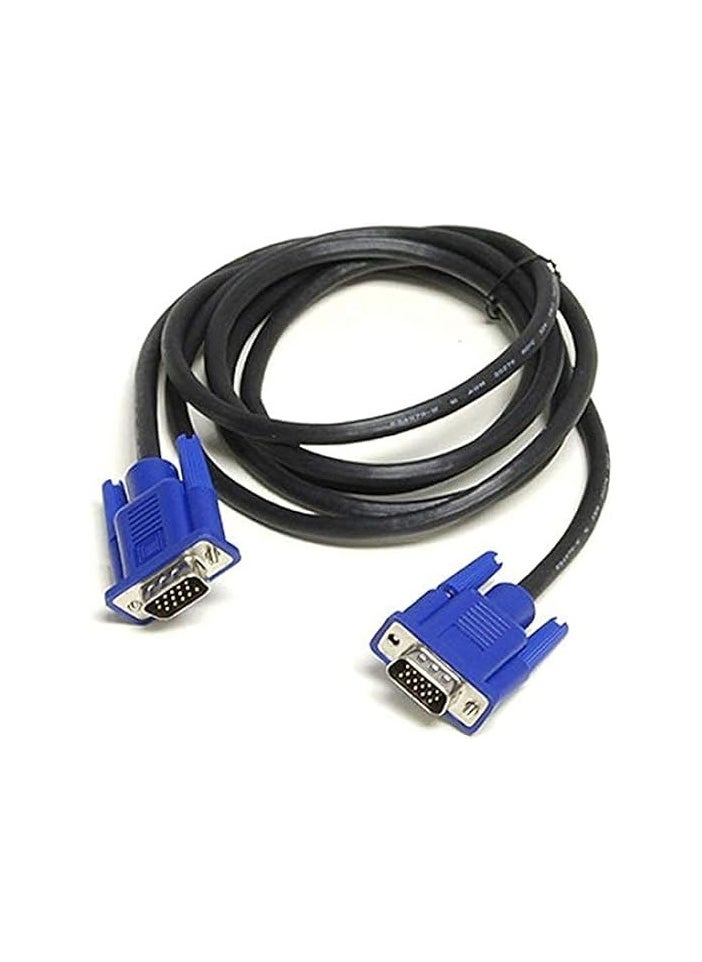 إيروريكس - كابل فيديو VGA إلى VGA بطول 1.5 متر / 5 قدم للكمبيوتر الشخصي والكمبيوتر المحمول لمراقبة شاشة العرض مع منفذ توصيل VGA - Image 1