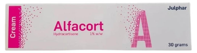 JULPHAR Alfacort Hydrocortisone 1% w/w CREAM 30g