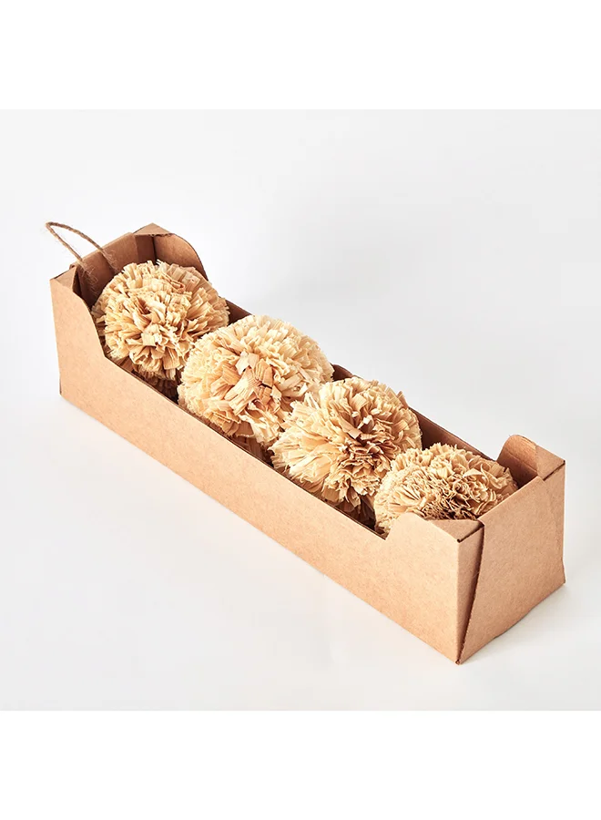 Home Box Miley Handcrafted Maizy Leaves Decorative Ball 8.5 x 33 x 8.5 cm