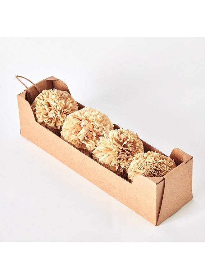 Home Box Miley Handcrafted Maizy Leaves Decorative Ball 8.5 x 33 x 8.5 cm  - Image 4