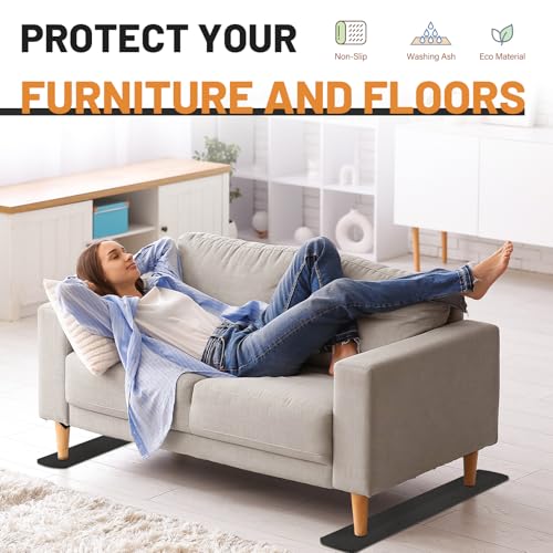 SDSNTE 4 PCS 30Inch Non-Slip Furniture Rail Pads for Hardwood Floors and Other Types of Floors, Keeping Recliners, Sofas, Couches, Chairs, and Furniture in Place - Image 4