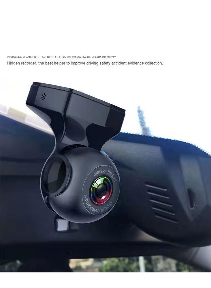 جولف لينك مسجل كاميرا السيارة Dashcams للسيارات الأمامية والخلفية المحمولة كاميرا صغيرة سيارة Dvr واي فاي. - Image 2