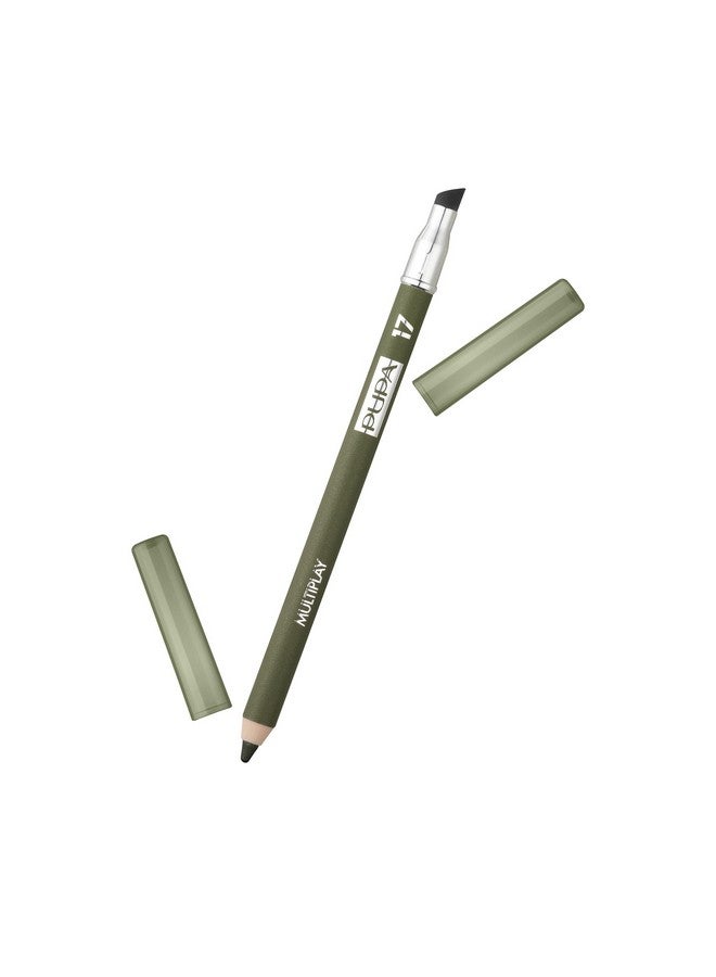 PUPA Milano Multiplay Eye Pencil Multipurpose Pencil Suitable For Sensitive Eyes Soft And Smooth Texture Ophthalmologist Tested Amazing Color 17 Elm Green 0.04 Oz (244017) - Image 2