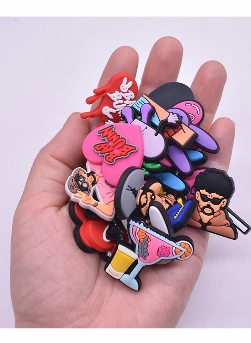 KASTWAVE Shoe Decoration Charms, 28 Pcs Shoe Charm for Crocs Charm for Hole Hole Shoe Buckle Party Favors ​Mini Charm Bracelet Wristband Decoration for Men Women Kid  - Image 2