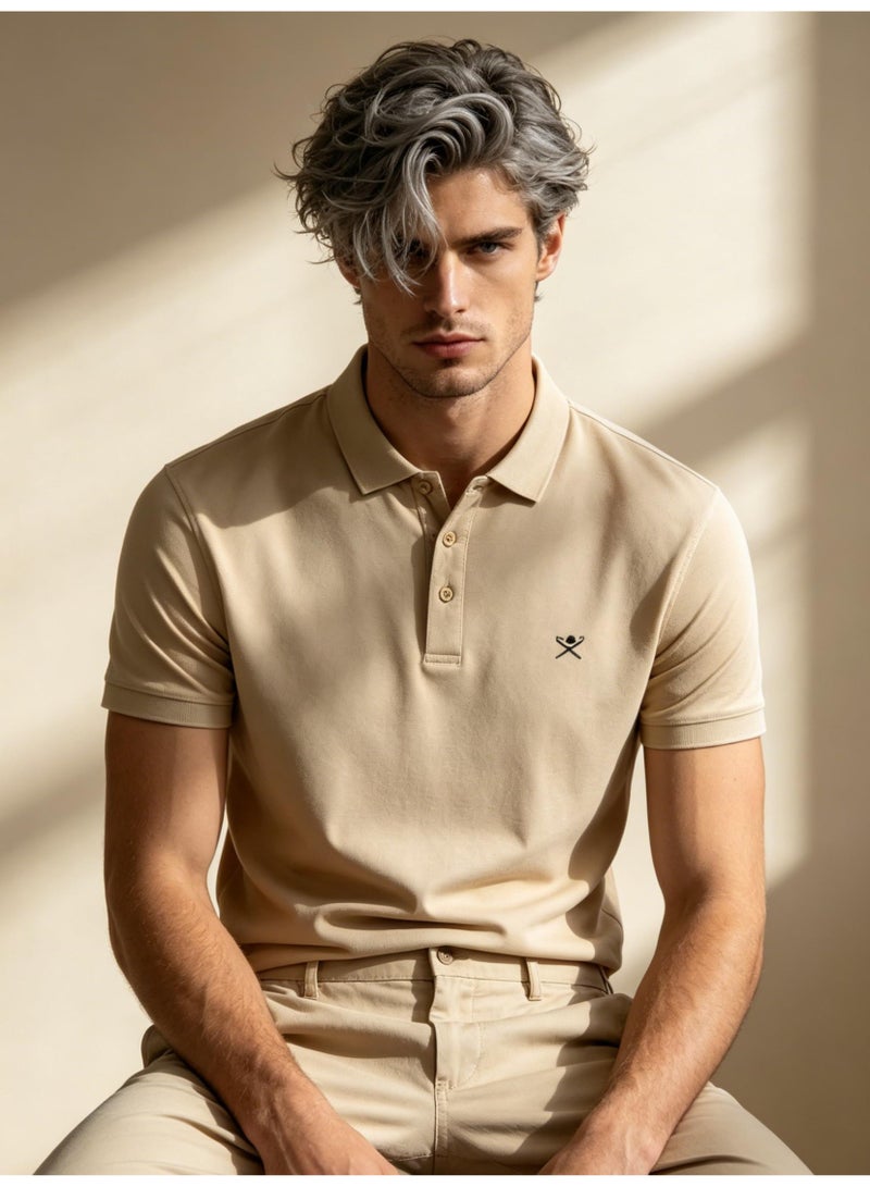Hackett London logo printed Polo shirt men and women with the same business casual solid color short sleeve shirt. - Image 3