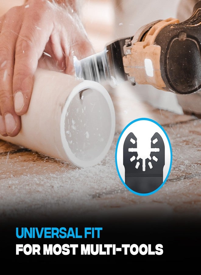 OX Premium Oscillating Tool Blades 3 Pack - Multitool Blades Kit for Wood, Plastic, Drywall - Includes Two 1-1/4" & One 2-1/2" Blades - Universal Fit Oscillating Saw Blades Fit Most Oscillating Saws - Image 4