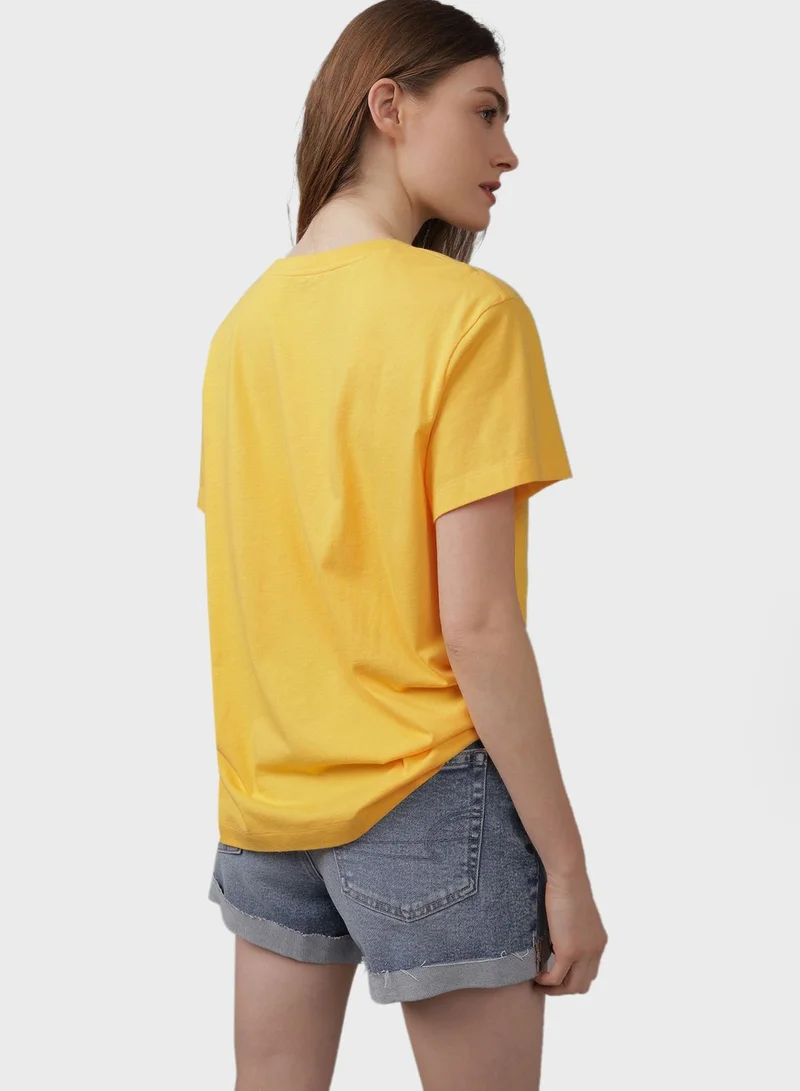 American Eagle Crew Neck Boyfriend T-Shirt