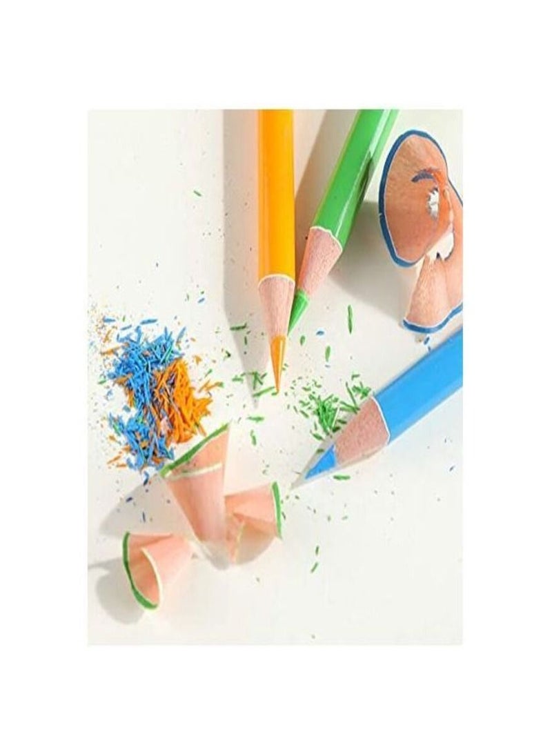 qilib Watercolor pencils 72 water soluble watercolor wooden pencil (72 Assorted Colours)  - Image 4