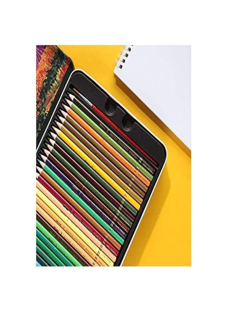 qilib Watercolor pencils 72 water soluble watercolor wooden pencil (72 Assorted Colours)  - Image 2