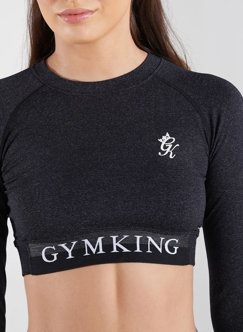 Gym King Logo Cropped Top