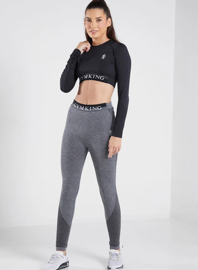 Gym King Logo Cropped Top