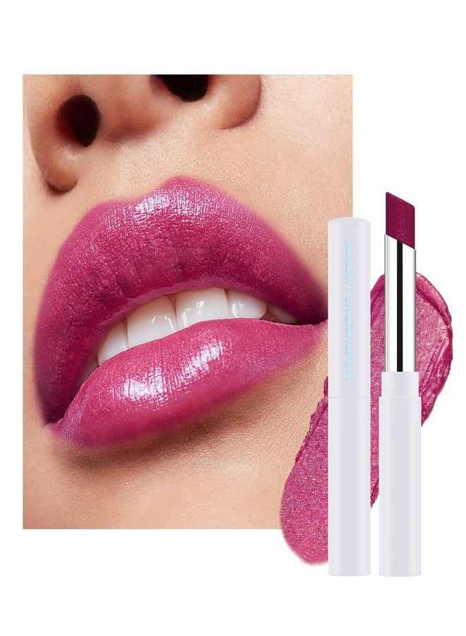 FeiCuiYun Mauve Pink Shimmer Metallic Moisturizing Glow Plumping Lipstick Makeup, Lipstick with Metallic 3D Shine Lightweight Hydrating Formula, Glitter Lip Gloss Stain Long Lasting Waterproof (07#Mauve Pink) - Image 1