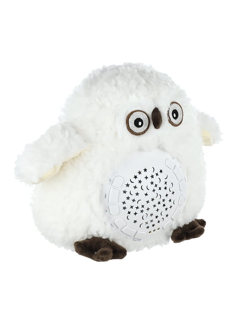 Soft toy with music and projector made of soft fur.