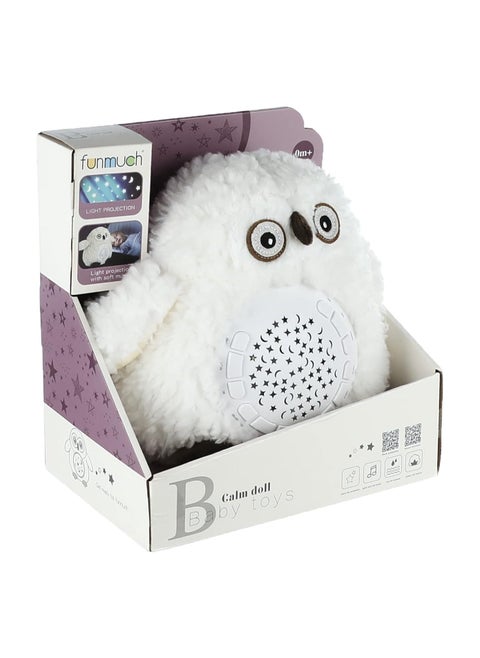 Soft toy with music and projector made of soft fur.