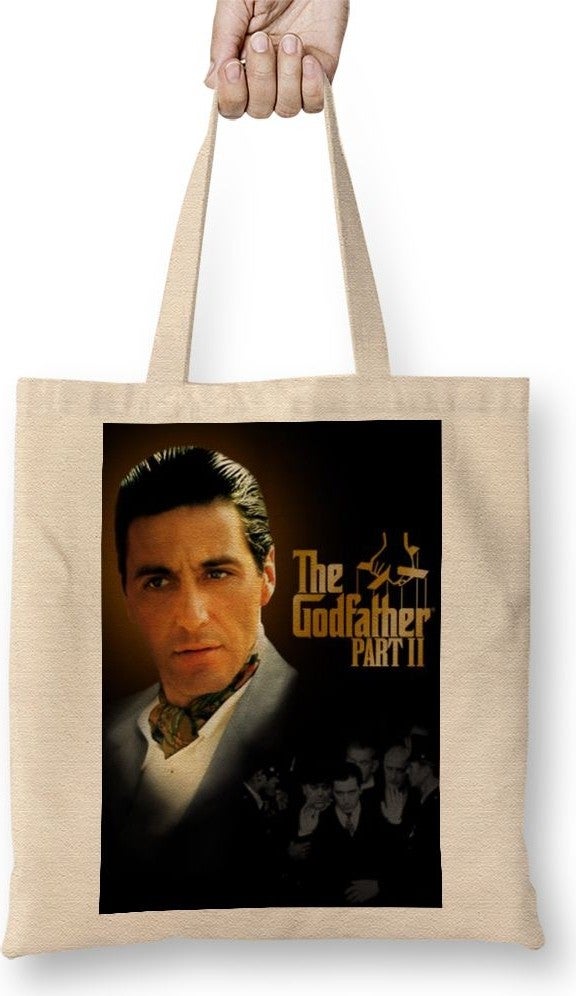 Baskı Dükkanı Print Shop The Godfather Logo Tote Bag Long Handle