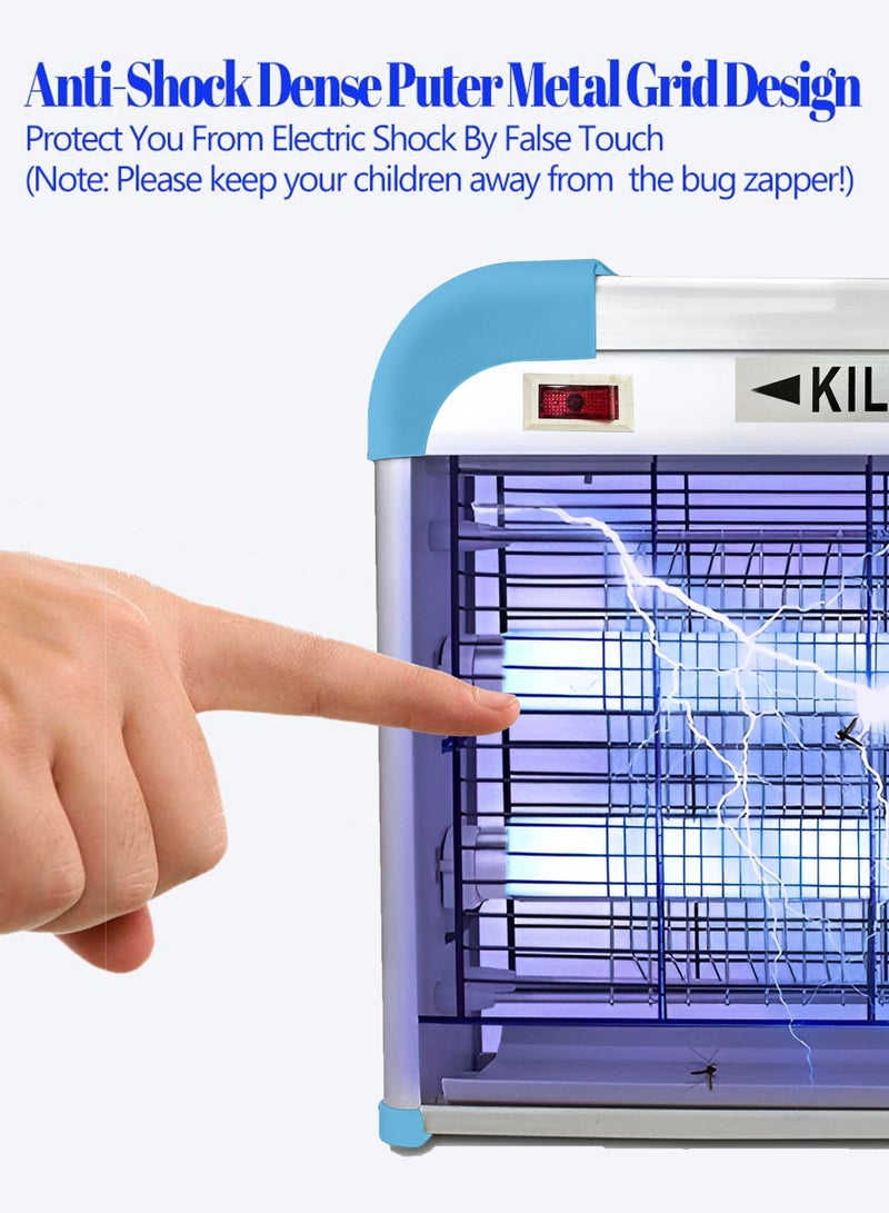 DBLEW 20W Hanging Electric Fly Swatter Mosquito Killer Grill Mosquitoes UV Light Lamp Insects Trap Bug Zapper with Grid Mesh for Home and Outdoor Pest Control - Image 4