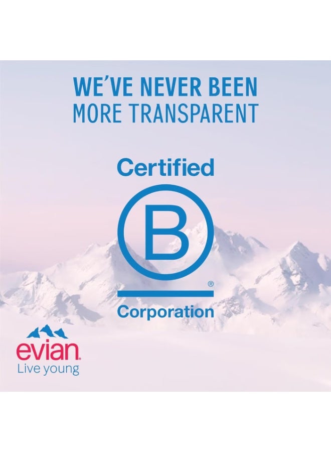إيفيان مياه إيفيان المعدنية الطبيعية 1.5 لتر × 6 زجاجات PET – ترطيب جبلي نقي - Image 2