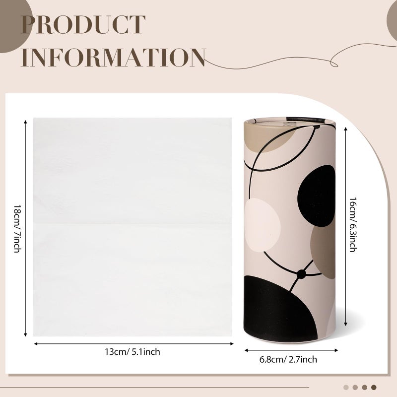 Tatuo 8 Pack Car Tissues Cylinder Holder with 3 Ply Facial Bulk Boho Round Tissue Holder Travel Tissues Boxes Container for Car Cup Wedding Gifts Home Bathroom Office - Image 2