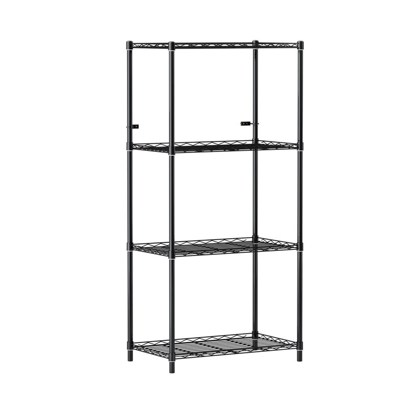 TUNEHOME TUNE HOME Kitchen Cabinet with 4 Shelves HeavyDuty Storage Holds Up to 10x Weight Easy Assembly with Video Guide Spacious Trays Elevated Design for Easy Cleaning Black Metal  - Image 4
