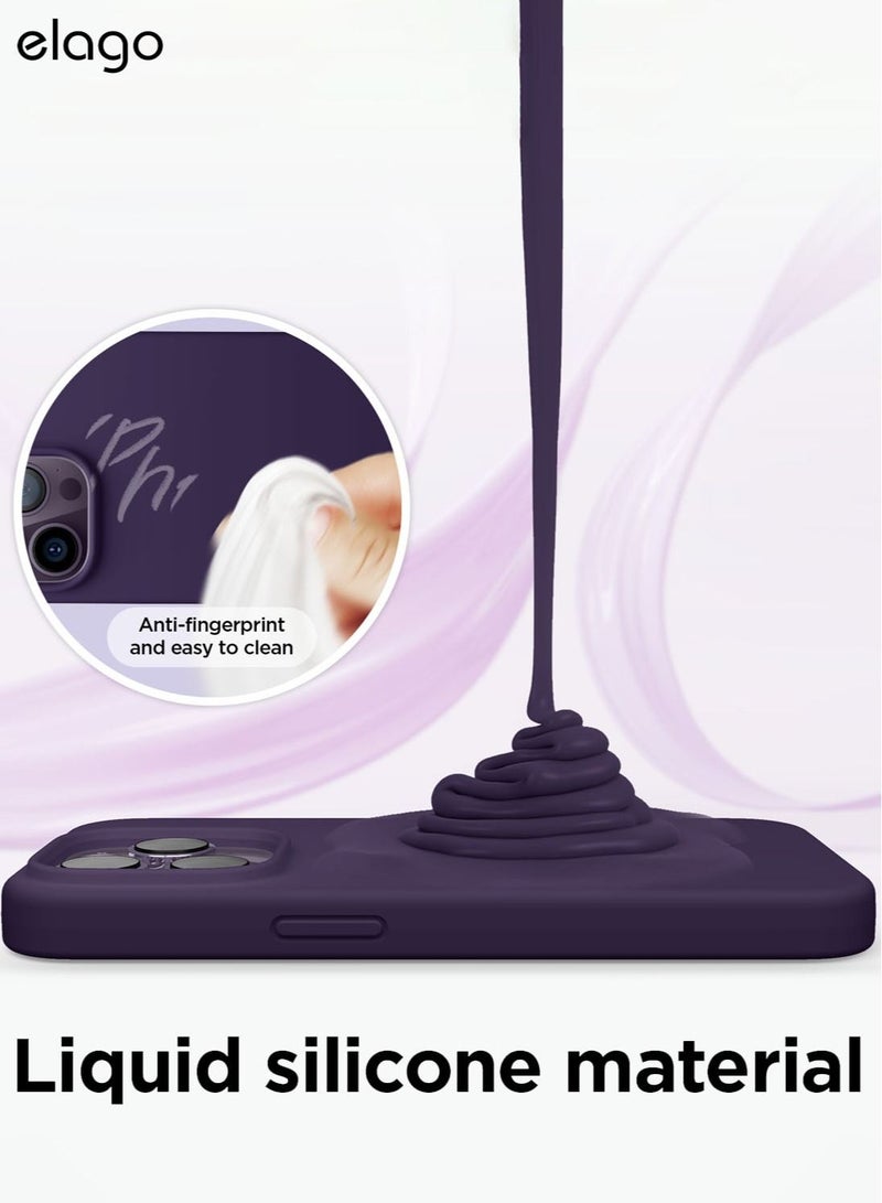 Elago Silicone Case Cover for iPhone 14 Pro - Deep Purple - Image 4