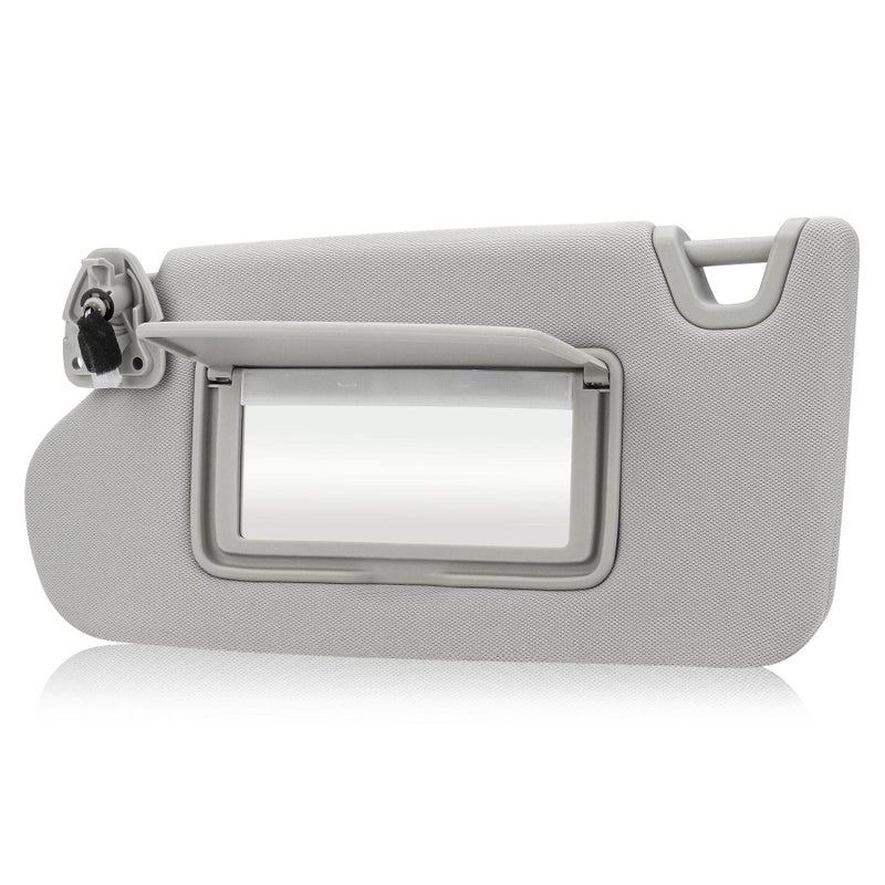 Gray Driver Left Side Sun Visor Replacement Compatible with 2013 2014 2015 2016 2017 2018 Nissan Altima Without Sunroof Replace 964013TA2A