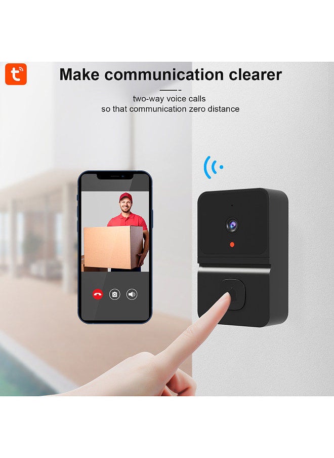 TUYA Smart Video Doorbell Wireless HD Camera PIR Motion Detection IR Alarm Security Door Bell Wi-Fi Intercom For Home Apartment