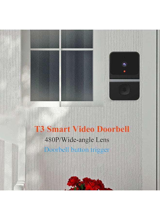 TUYA Smart Video Doorbell Wireless HD Camera PIR Motion Detection IR Alarm Security Door Bell Wi-Fi Intercom For Home Apartment