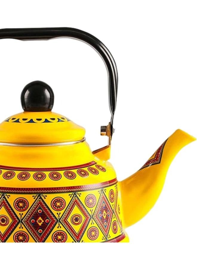 2.5L Enameled Tea Kettle Tea Pot Glazed Portable Stovetop for Home - Image 3