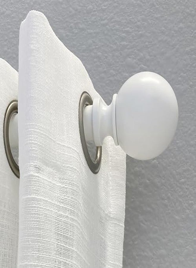 Decopolitan Easy Install No Drill Curtain Rod Set 36-72", White - Image 5