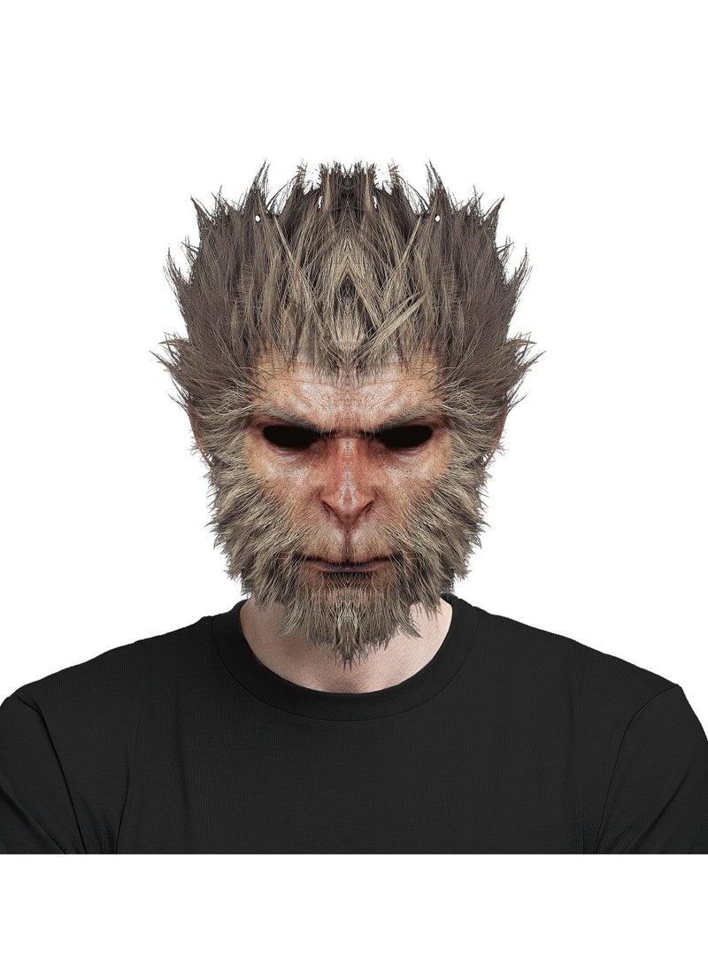 general 2024 New Game Black Myth Wukong Mask, Monkey King Mask Funny Monkey Head Cover Game COS Props Peripherals - Image 1