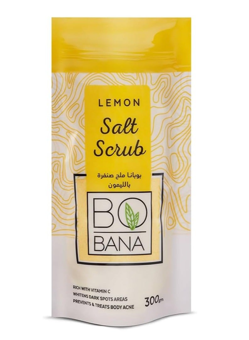 BOBANA Lemon Salt Scrub Yellow 300ml