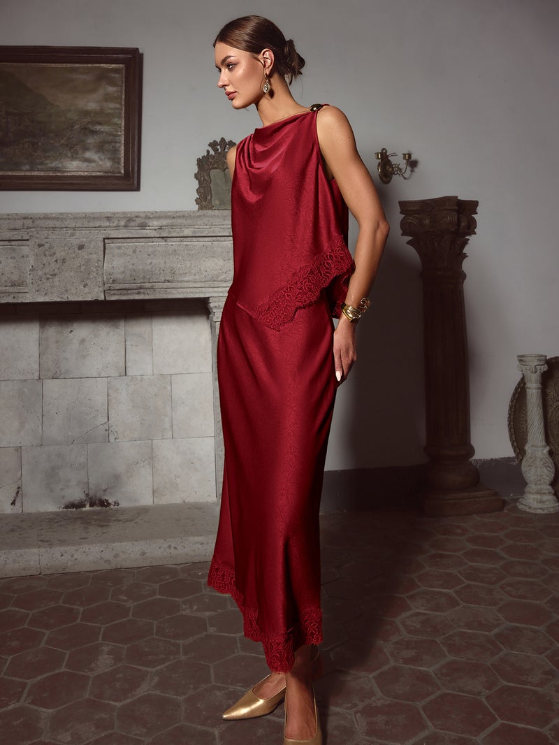 SIMPLEE Elegant Midi Dress for Women | Perfect for cocktail parties, holiday weddings, evening gowns, casual summer parties, and beach vacations. - Image 2