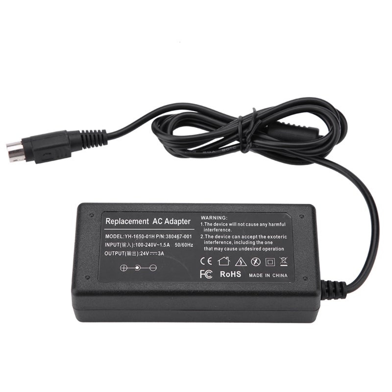 محول طاقة AC DC 72 واط شحن سريع 3 دبابيس - محول مستقر آمن مع حماية من السخونة لآلة عد الفواتير PS180 و PS179، وطابعة حرارية نقاط البيع NCR RealPOS 7197 - Image 1
