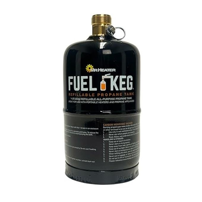 Mr. Heater Fuel Keg. - 1 lb. / 16 oz. Empty Refillable Propane Tank  DOT Certified