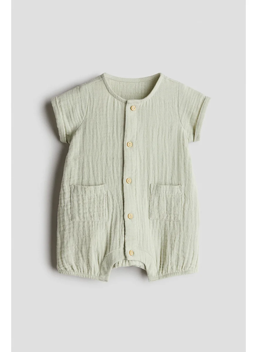 اتش اند ام Cotton Muslin Romper Suit