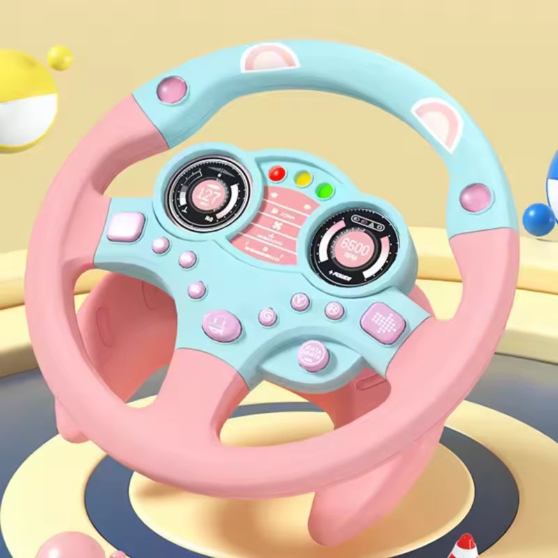 Music light co-pilot child steering wheel toy - Image 2