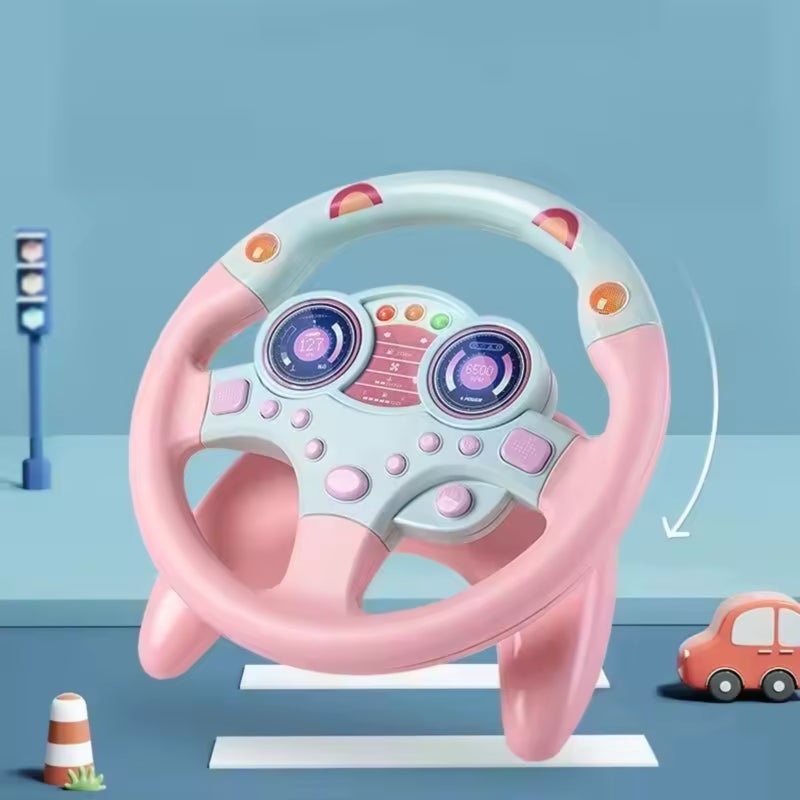 Music light co-pilot child steering wheel toy - Image 4