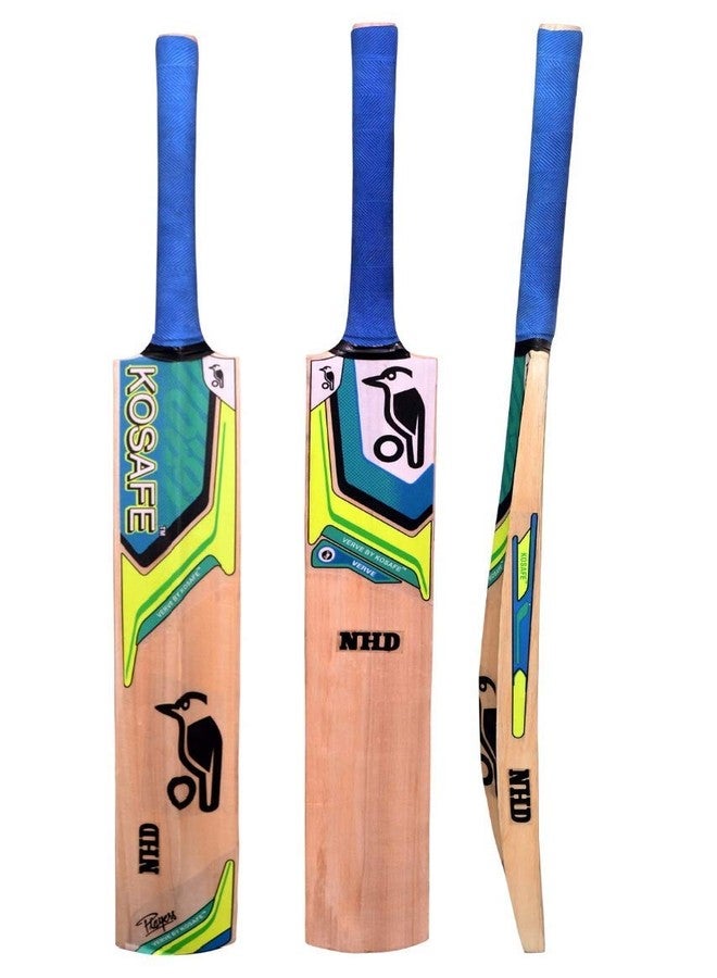 NHD Verve Kashmir Willow Cricket Bat for Tennis Ball (6), Tan - Image 1
