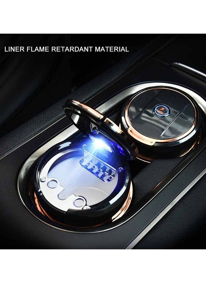 Generic - Car Ashtray With LED Lights With Lid Odor-Free Leak-Proof Easy to Clean  Compact Design for Car Interior - Image 1